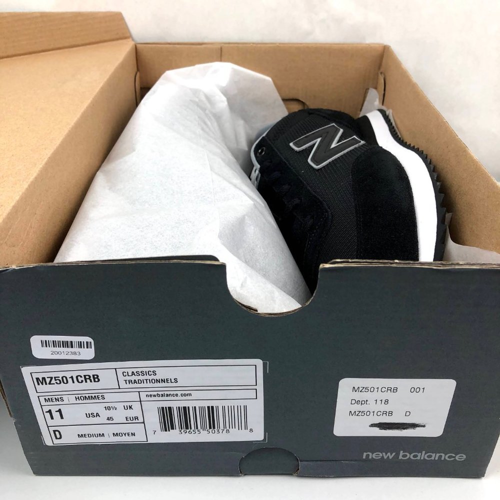 New Balance 501 Suede Sneakers MZ501CRB Black - Picture 10 of 10